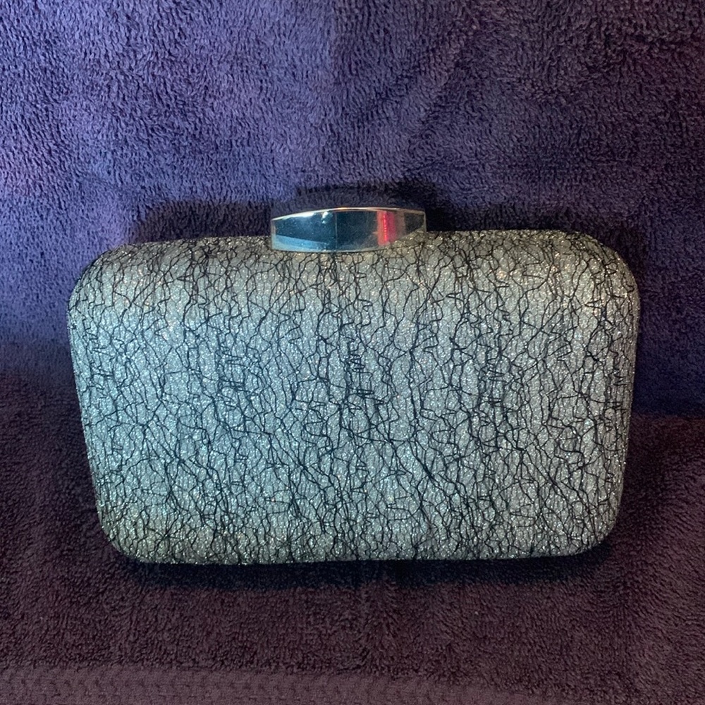Glint Silver Clutch